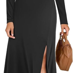 AUSELILY Women Long Sleeve Dress Winter