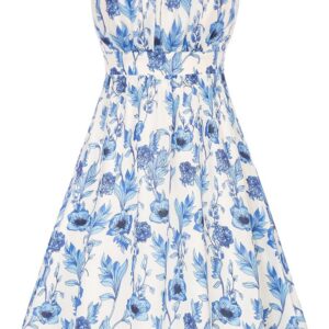 GRACE KARIN Women’s Summer Dresses Spaghetti Straps Midi Floral Dress