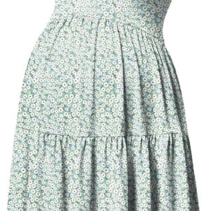 GINKANA Women’s Sleeveless Maternity Dress Adjustable Strappy Summer Casual Swing Dress for Daily Wearing Or Baby Shower