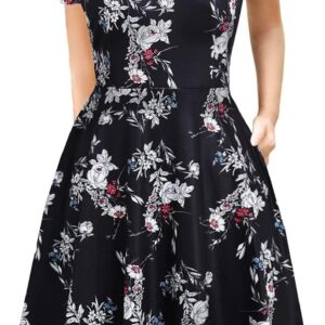 HELYO Women’s Summer Dresses Cute V Neck Ruffle Sleeve Cocktail Short Work Casual Dress with Pockets 648