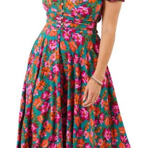 Joe Browns Women’s Bold Floral Button Front Maxi Dress