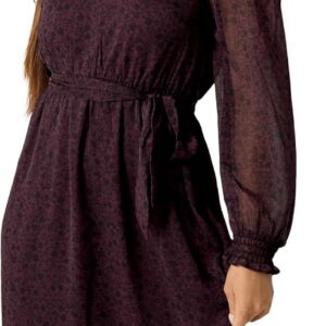M&Co Petite Ditsy Floral Ruffle Midi Dress – Women’s