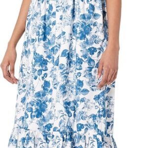 The Drop Women’s Kimi Ruffled Shoulder Smocked Midi Dress
