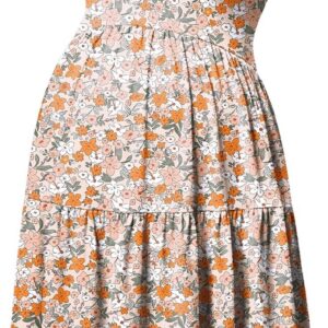 GINKANA Women’s Sleeveless Maternity Dress Adjustable Strappy Summer Casual Swing Dress for Daily Wearing Or Baby Shower