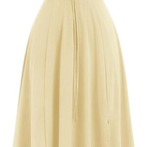 Women’s Summer Dress Spaghetti Strap Dress Spring Boho Dress Front Slit Swing Midi Sundress Party Holiday Beach Dress-