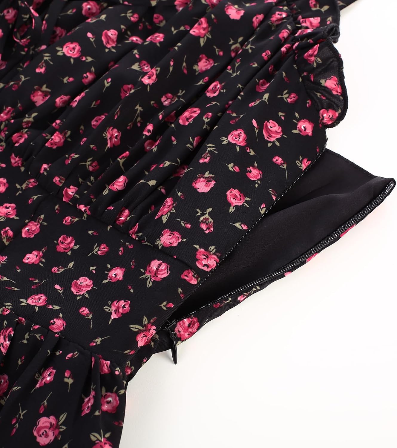 SCARLET DARKNESS Women Summer Sun Dress Casual A-Line Sleeveless Spaghetti Strap Floral Dress for Beach - Image 4