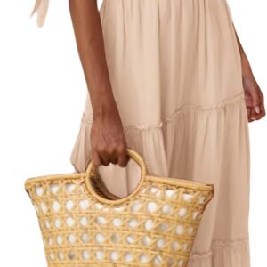 PRETTYGARDEN Women’s Tie Straps Summer Maxi Dress 2025 Modern (Pack of 1)