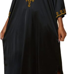 Women Roomy Nightgown Long Loungewear Cardigan Kimono Beach Dress Bikini Cover ups Tops