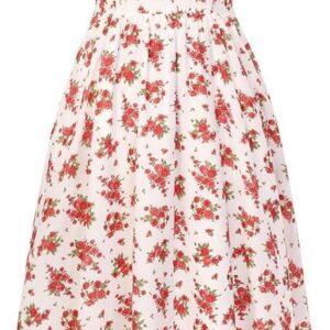 Belle Poque Women Floral Dresses Summer Spaghetti Strap Smocked Back A-Line Midi Sundress with Pockets