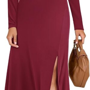 AUSELILY Women Long Sleeve Dress Winter