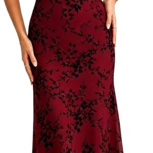 RIHOAS Boho Midi Floral Dress – Elegant Flowy Sundress | Formal-Inspired Outfit for Wedding Guest | Spring Summer Party Dress