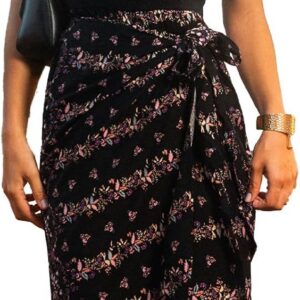CUPSHE Women Summer Dress Halter Sleeveless Wrap Floral Belted Long Cocktail Party Casual Midi Dress