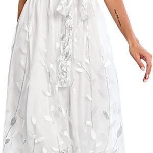 Zeiayuas Cocktail Party Work Dress for Women UK Elegant V Neck Short Sleeve Midi Dress Evening Party Formal Tunic Dresses Ladies Embroidered Floral Lace Mesh Dresses