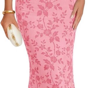 MEROKEETY Womens Summer Floral Wedding Guest Maxi Dress 2026 Cocktail Party