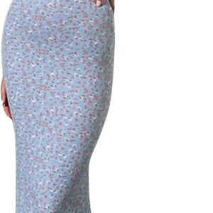 Betrodi Women’s Long Sleeveless Floral Print Bodycon Dress, Size S-L