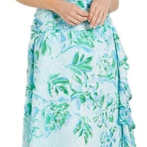 Wallis Petite Floral Dobby Ruffle Midi Dress