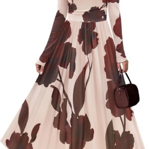 Merokeety Women’s Floral Wedding Guest Dresses Soft