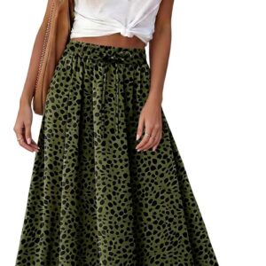 KISSMODA Maxi Skirt for Women Summer Long Skirts Casual Vacation Boho Skirt