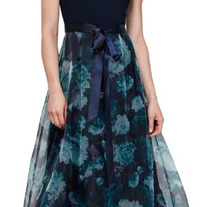 S.L. Fashions Women’s Long Satin Party Dress 3/4 Sleeve and Sleeveless Has Pockets Special Occasion Dress