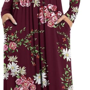 Maxi Dress for Women, Plus Size Long Sleeve Dress