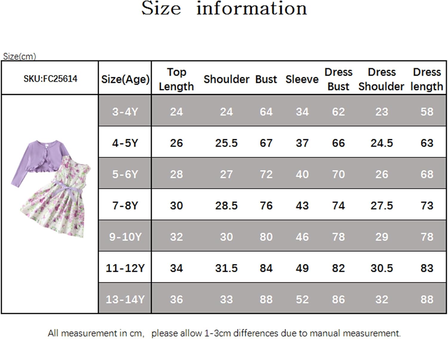 Kids Girls Dress and Cardigan Set Butterfly Floral Sleeveless Tank Sundress Solid Long Sleeve Ruffle Coat Girl Autumn Spring Clothes 2Pcs Outfit - Image 7