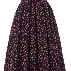 SCARLET DARKNESS Women Summer Sun Dress Casual A-Line Sleeveless Spaghetti Strap Floral Dress for Beach
