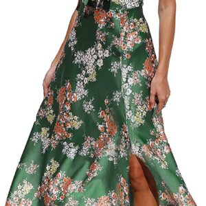 Fashionme Women’s Backless Split Dress Soft
