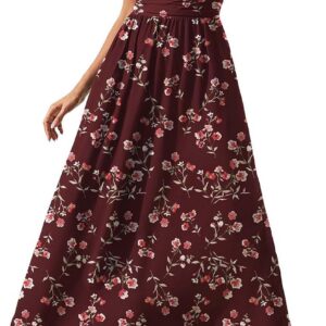 Gracyoga Women’s Summer Dresses 2025 Short Sleeve Maxi Dress Casual V Neck Flowy Sundress with Pockets