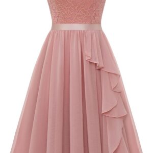 WedTrend Women’s Bridesmaid Dresses Short Prom Dress Ruffle Semi Formal Cocktail Dresses Floral Wedding Guest Dress