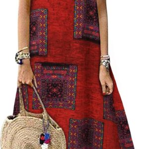 ZANZEA Maxi Dresses for Women Summer Casual Dress A Line Tunic Dresses Loose Oversized Casual Dress with Pockets