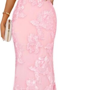 Merokeety Women’s Off Shoulder Formal Cocktail Dress Modern