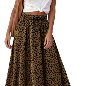 KISSMODA Maxi Skirt for Women Summer Long Skirts Casual Vacation Boho Skirt
