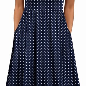 Zeagoo Women’s Summer Tank Midi Dress with Pockets Floral Sleeveless A-Line Casual Loose T-Shirt Dresses Beach Sundress 2025