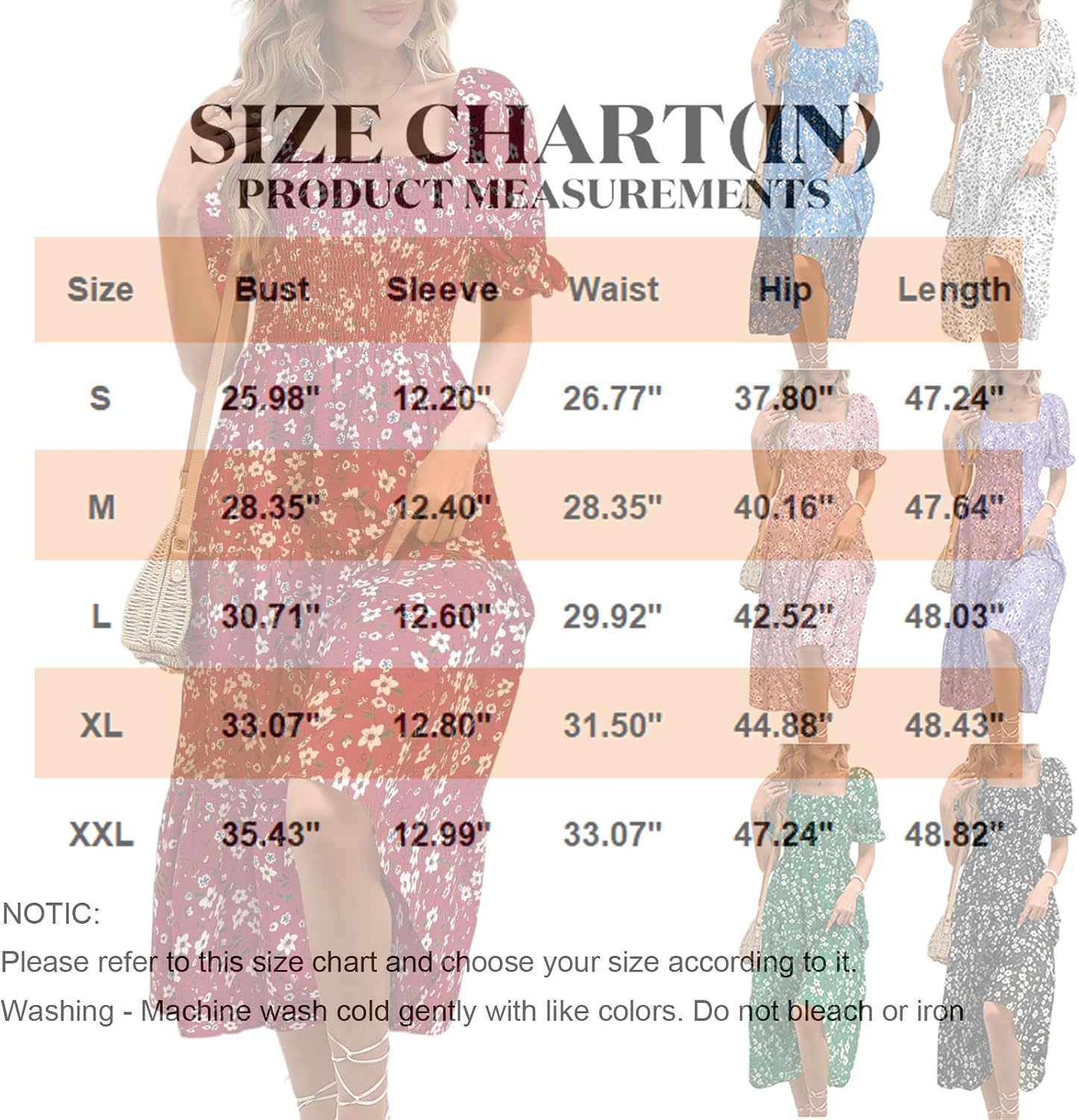 Summer Dress Floral Dress Elegant Casual Holiday Vacation Travel Beach - Image 5