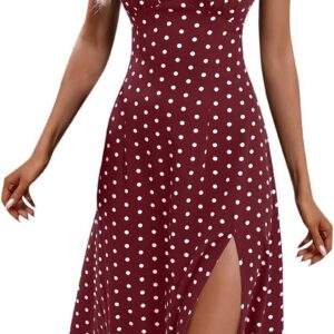 WILLBEST Womens Summer Wrap Maxi Dress Casual Plain V-Neck Short Sleeve Fit Flare Cut Out Beach Long Dresses
