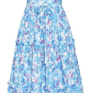 GRACE KARIN Womens Summer Floral Maxi Dresses A-Line Spaghetti Strap Beach Dresses Boho Casual