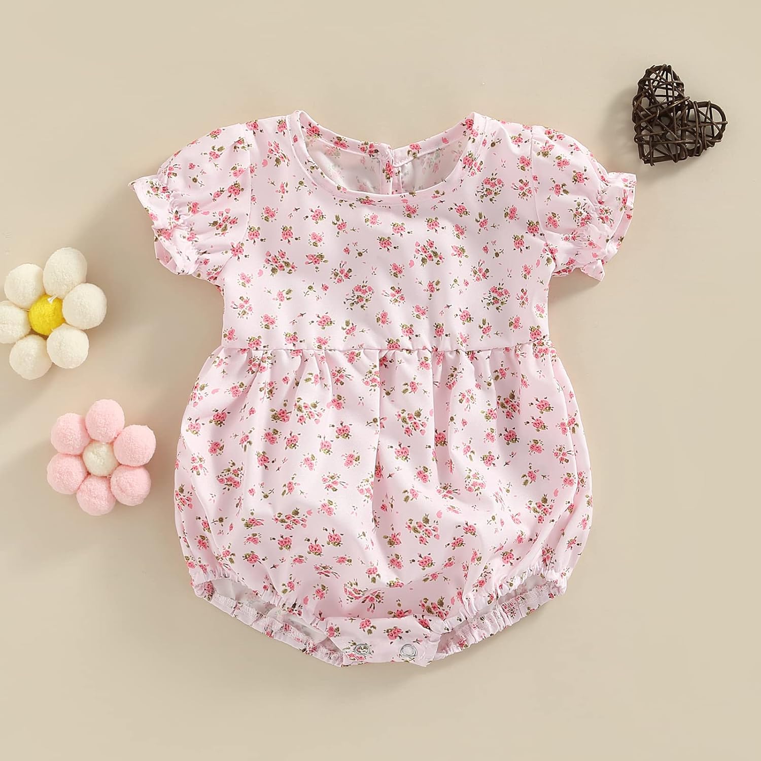 FeMereina Mommy and Me Floral Dresses Boho Flowy Long Sleee Smocked Tiered Spring Fall Mother Daughter Matching Dresses - Image 3