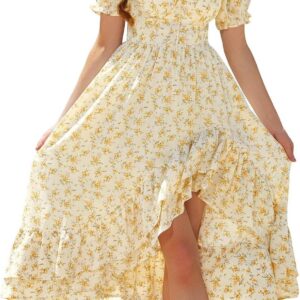 SCARLET DARKNESS Women Corset Dresses Summer Floral Wedding Guest Sundress