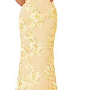 ZESICA 2026 Summer Strapless Floral Cocktail Wedding Guest Dress for Women
