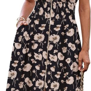 GRACE KARIN Women Elegant Midi Dress with Pockets