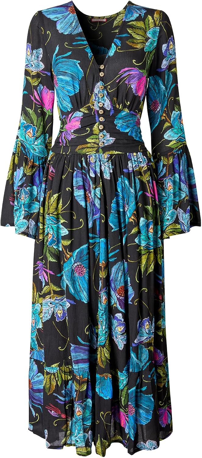 Joe Browns Women's Bold Floral Boho Maxi Dress Dress - Image 4