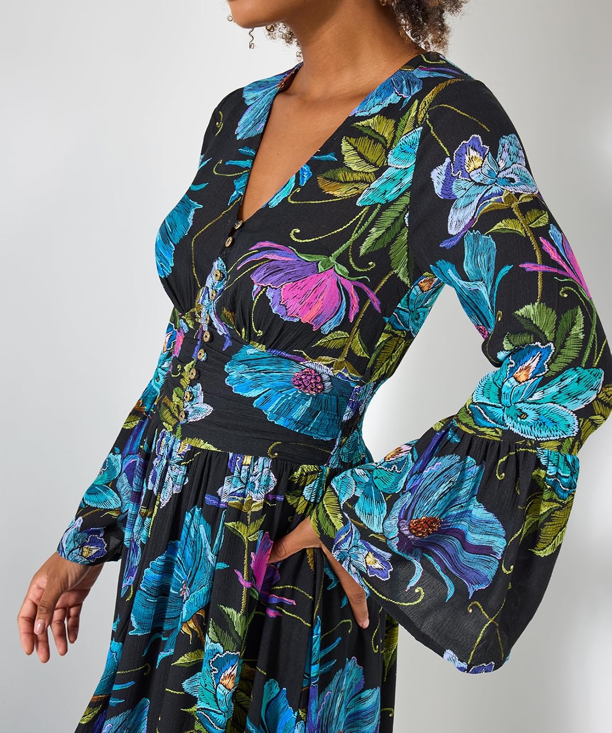 Joe Browns Women's Bold Floral Boho Maxi Dress Dress - Image 2
