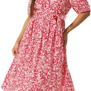 M&Co Petite Ditsy Floral Print Shirt Dress – Women’s