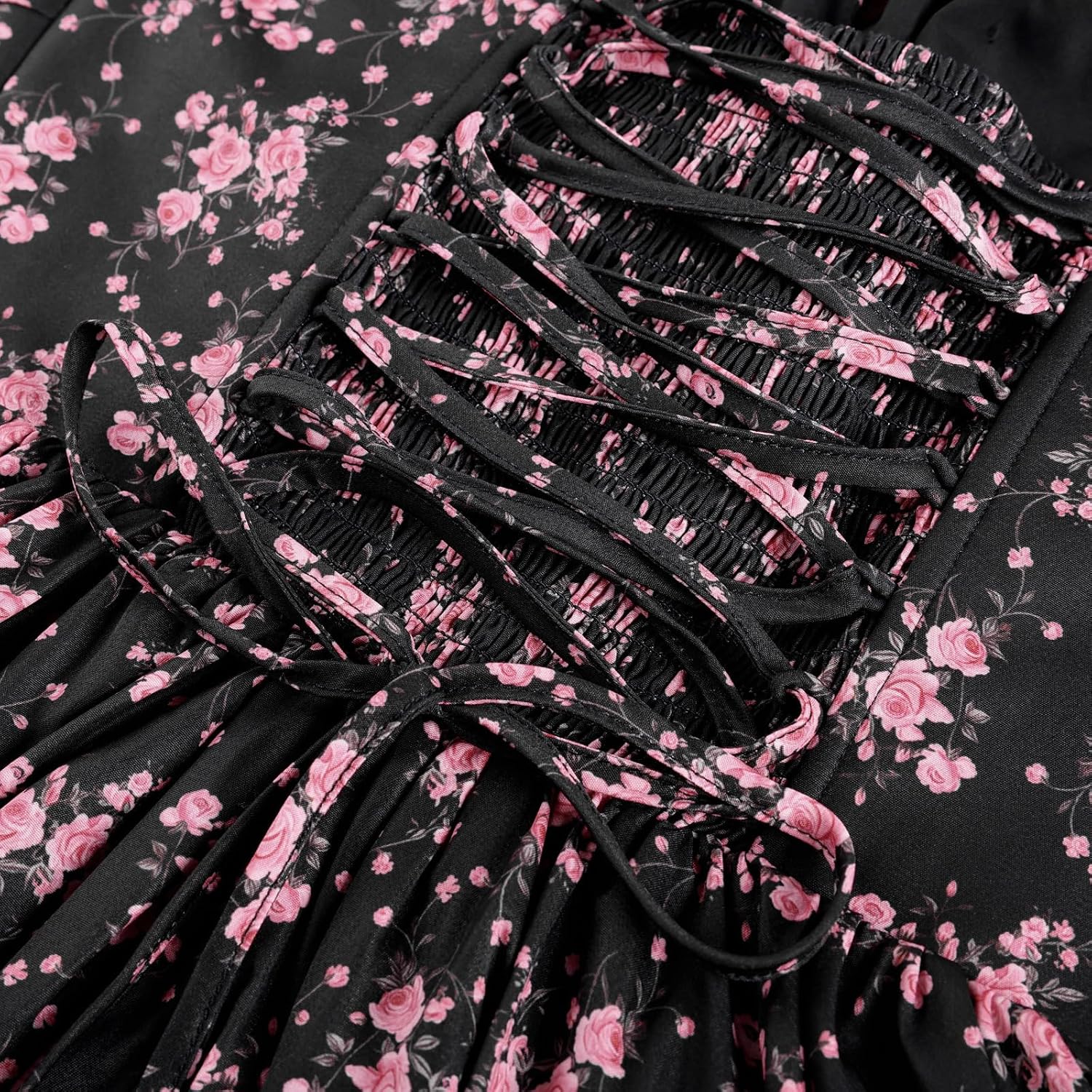 SCARLET DARKNESS Women's Floral Corset Dress, Mini Sundress 2026, Sweety Graduation Dress - Image 5