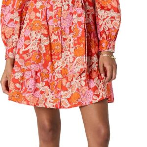Amazon Essentials Women’s Cotton Sateen Long Sleeve Shirt Dress