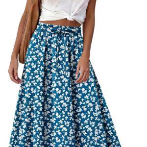 KISSMODA Maxi Skirt for Women Summer Long Skirts Casual Vacation Boho Skirt