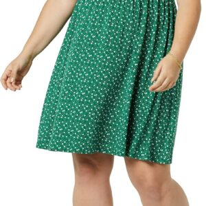 Amazon Essentials Women’s Casual Surplice Dress for Beach and Wedding Guest Wear (Available in Plus Size)