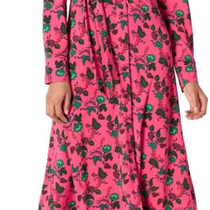 Amazon Essentials Women’s Regular Fit Long Sleeve Matte Jersey Collared Smart Midi Shirt Dress