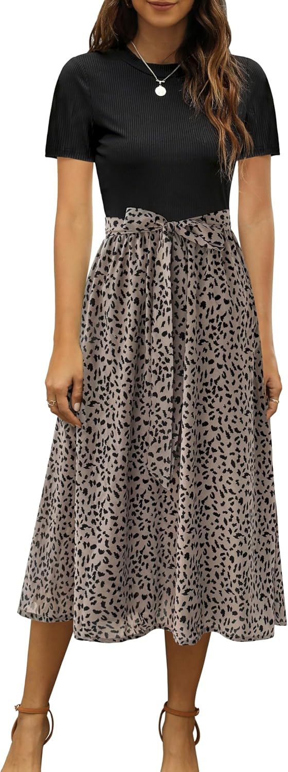 Zattcas Women's Summer Work Dress Modern/Fitted