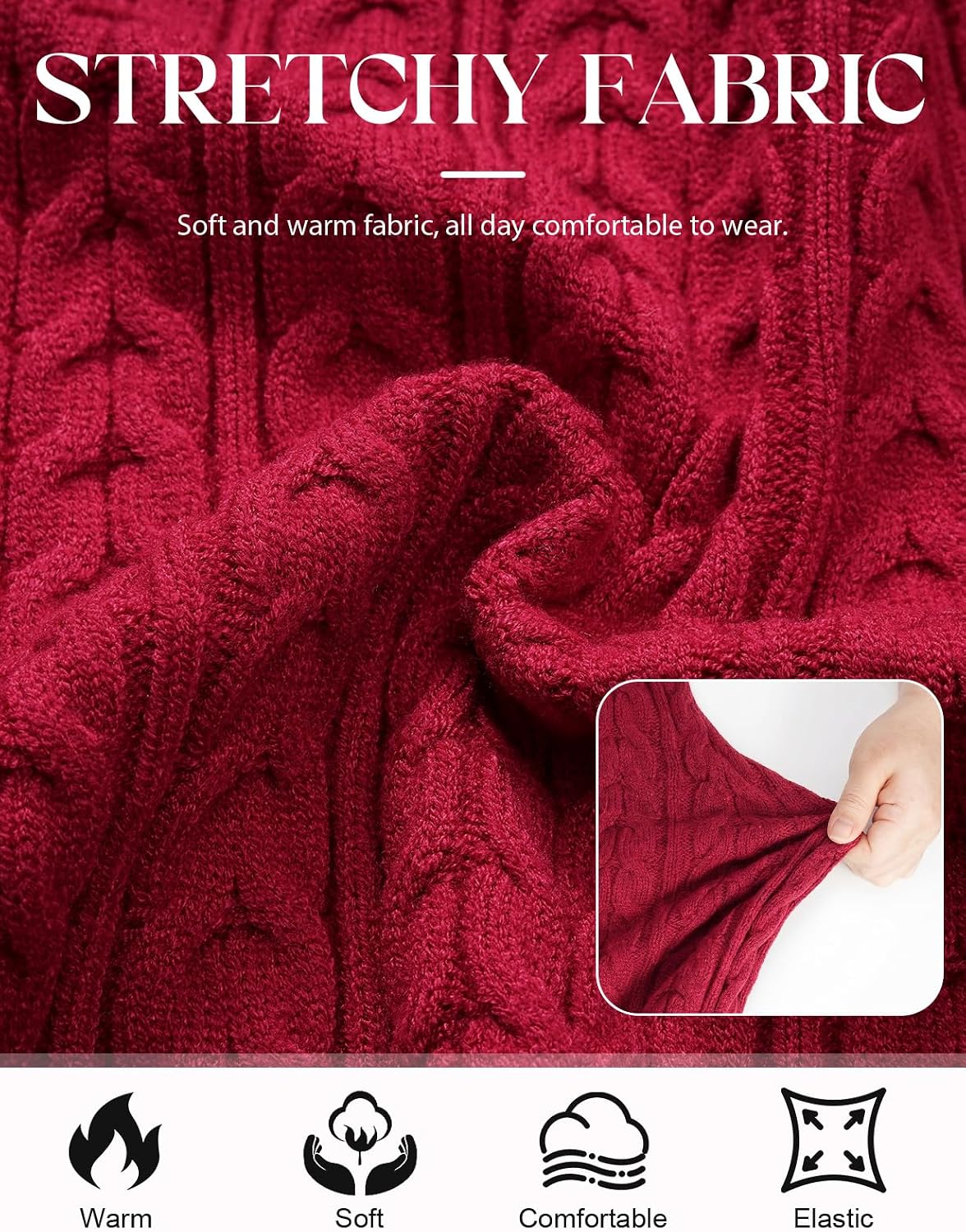 heekpek Womens Jumper Dress Autumn Winter Long Sleeve Dresses - Image 6